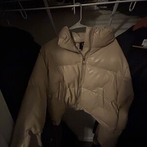 Tan Puffer Jacket